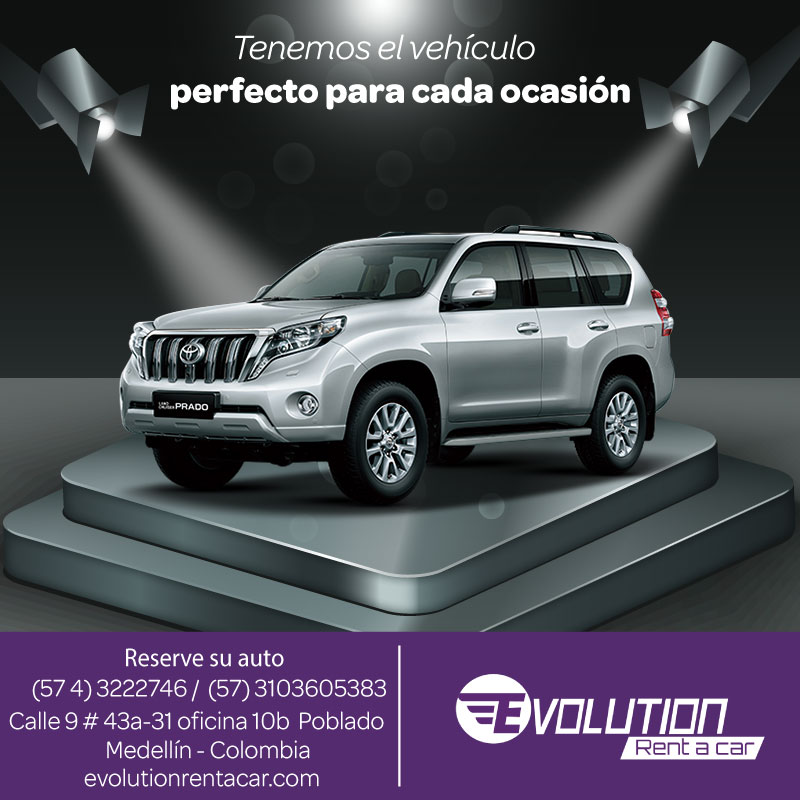 Evolution Rent a car/ Alquiler de carros en Medellin, Rionegro y